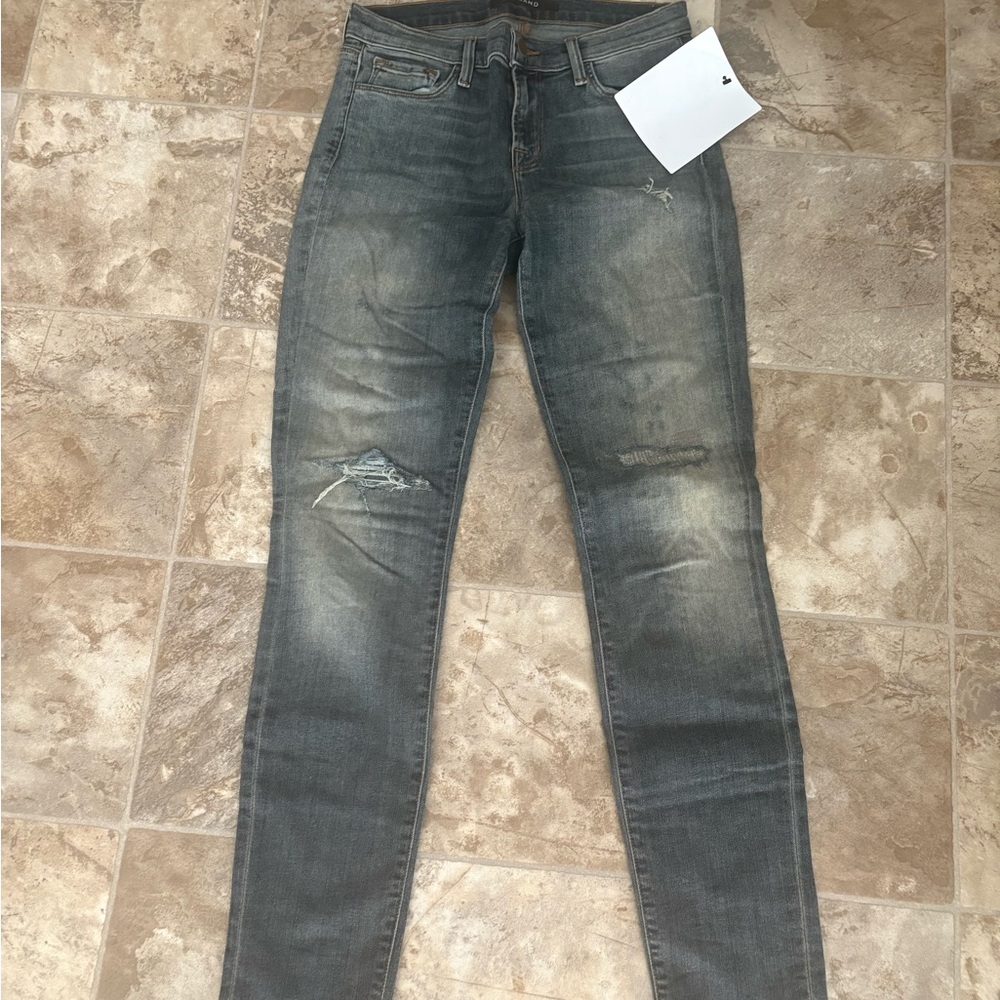 J Brand Women's Distressed Gray Skinny Jeans